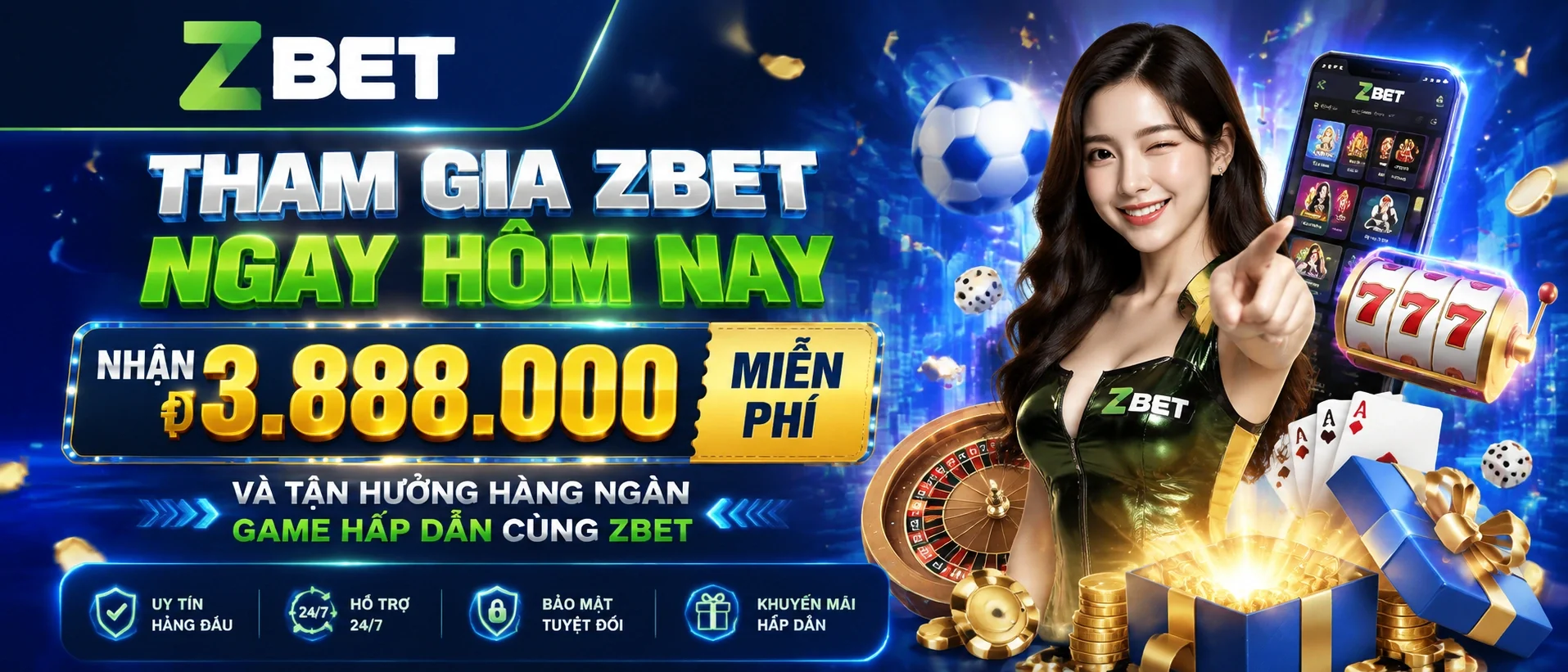ZBET giao diện trò chơi nổi bật