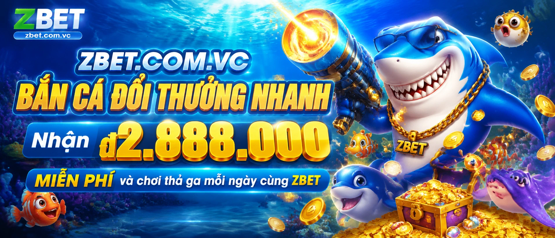 Game Bắn Cá Đại Dương ZBET với sảnh chơi nổi bật