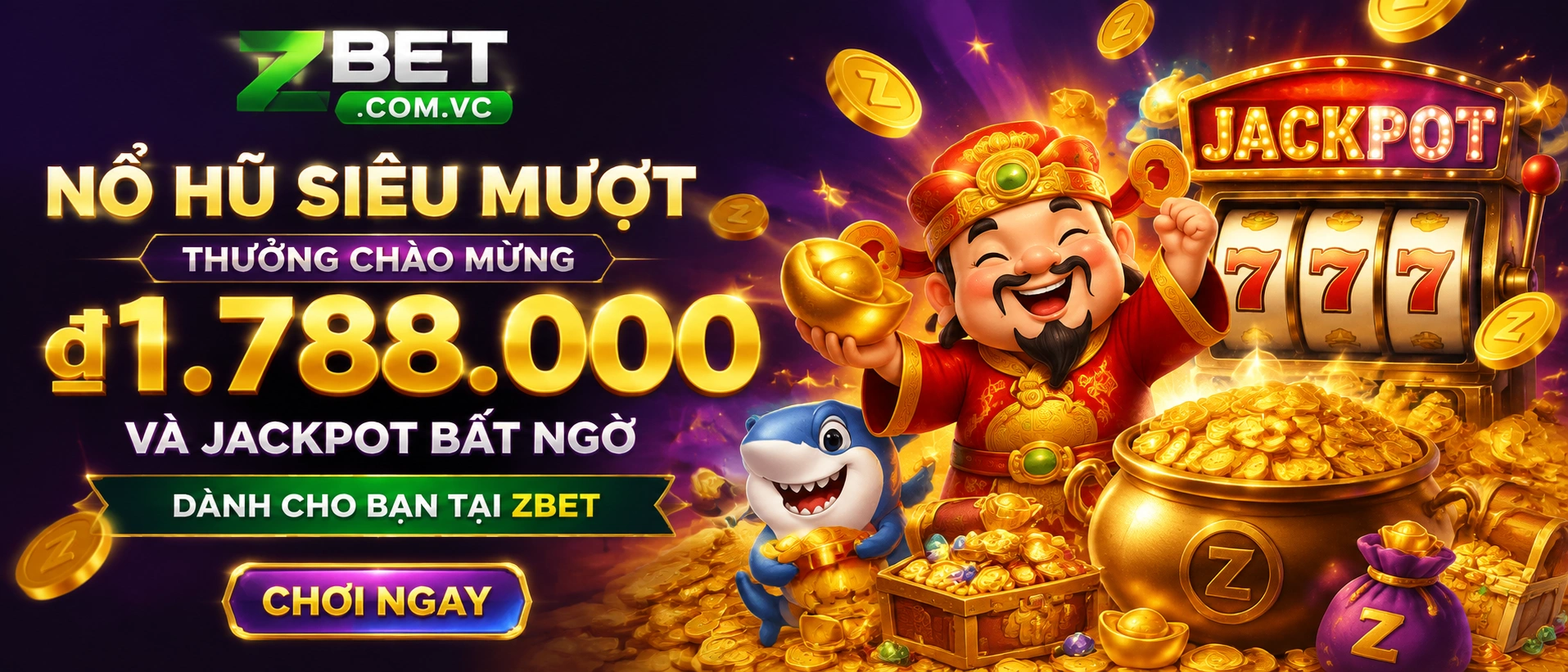 Khu ZBET Nổ Hũ với giao diện slot nổi bật