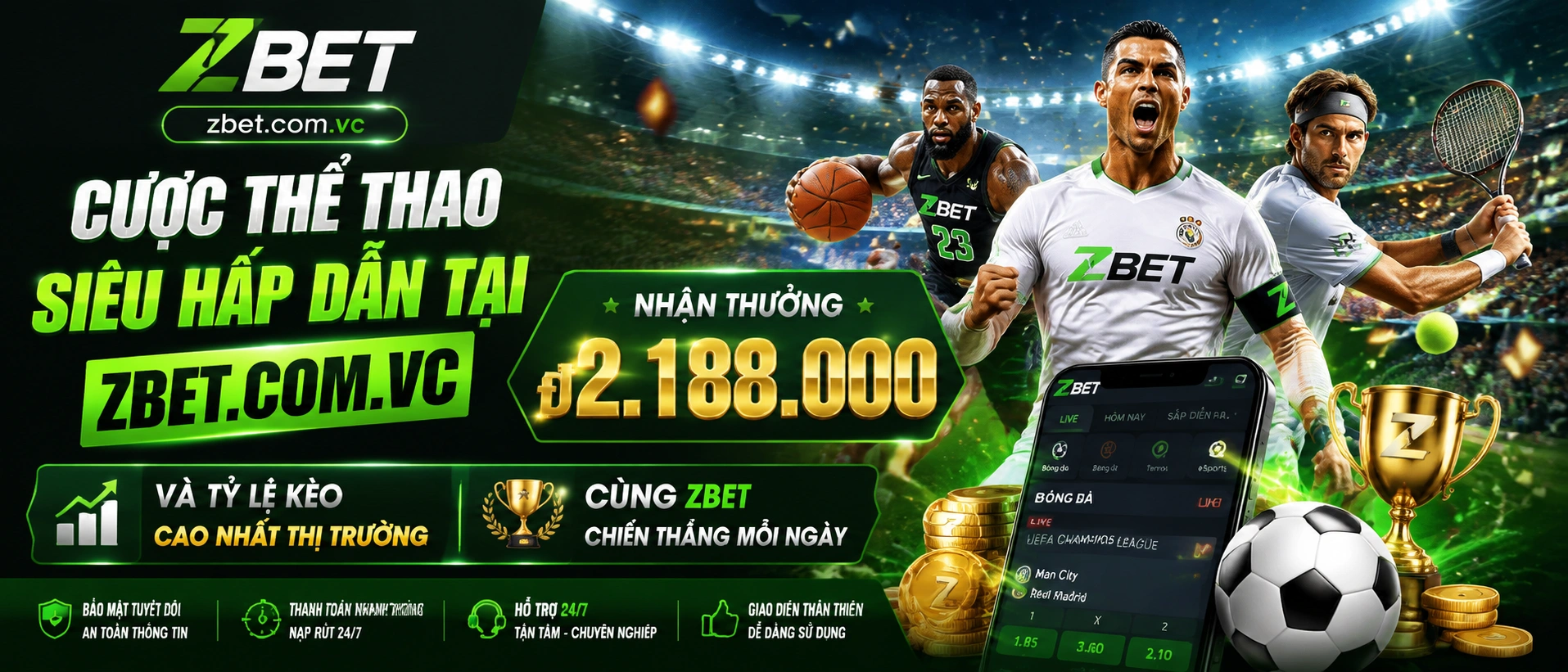 Hình ảnh ZBET hiển thị trải nghiệm người dùng